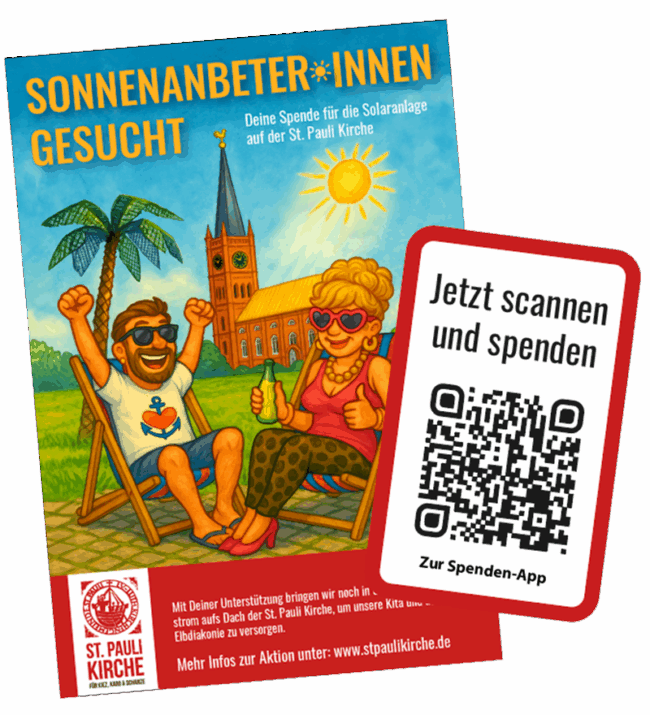 Solarplakat mit qr-code
